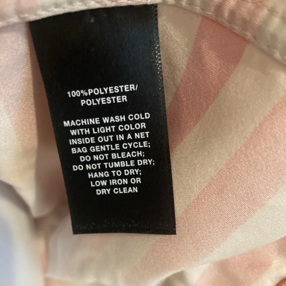 Women's Lafayette 148 NY Striped Lightweight Peach Rose & Tan Jacket - Picture 10 of 16